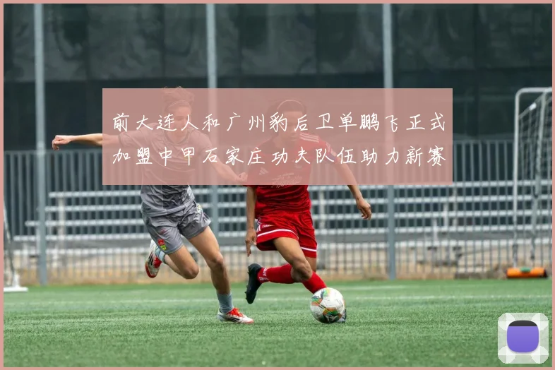 前大连人和广州豹后卫单鹏飞正式加盟中甲石家庄功夫队伍助力新赛季